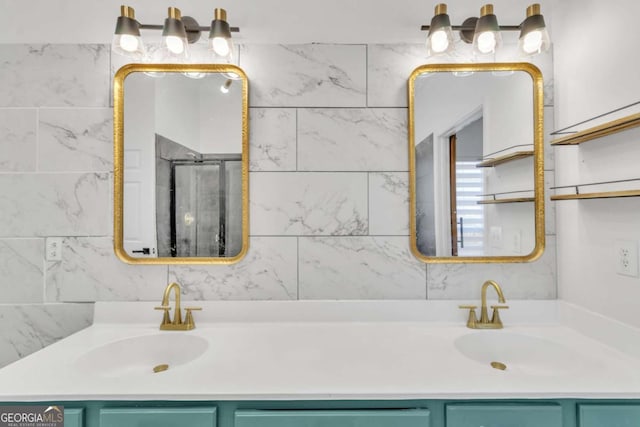 full bath with vanity