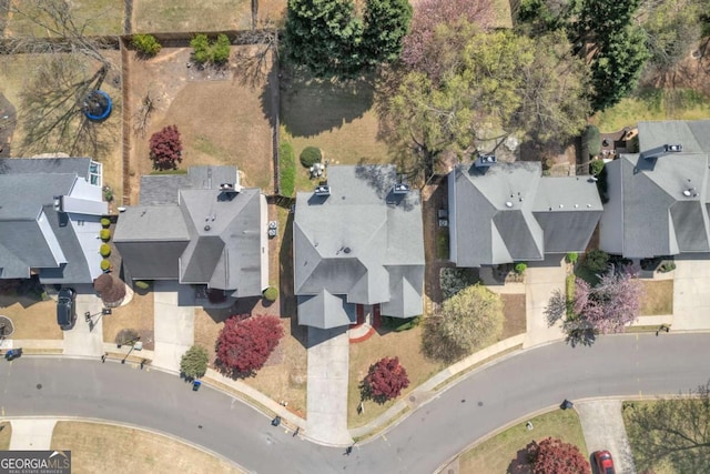 birds eye view of property featuring a residential view