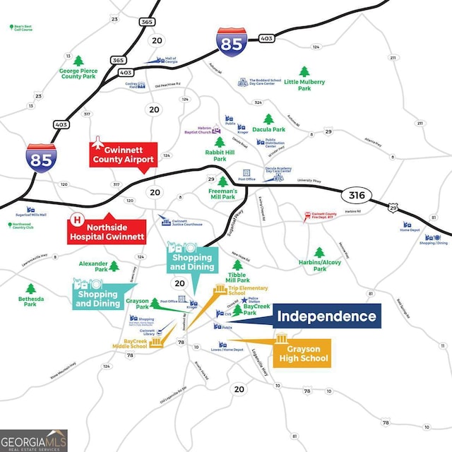 1099 Blue Juniper Cir, Loganville, GA 30052 - map location