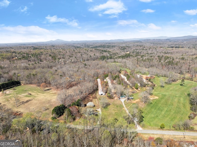 1595 Historic Old Highway 441, Clarkesville, GA 30523 - aerial view of property and surrounding area featuring a mountain backdrop