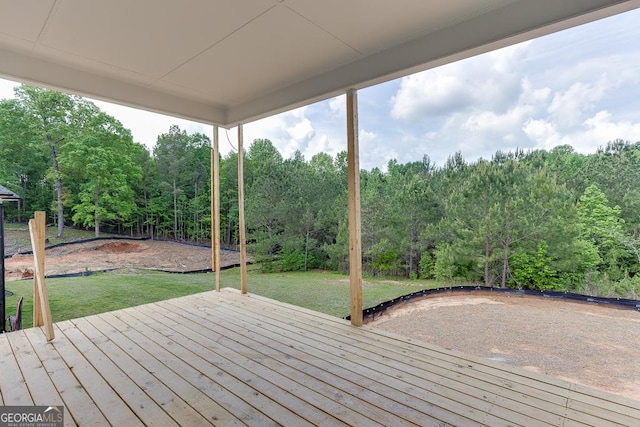 3754 Cheyenne Ln, Jefferson, GA 30549 - wooden deck with a yard