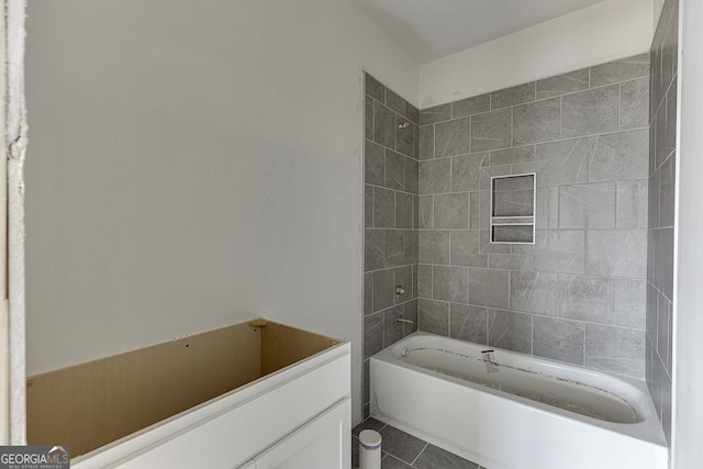 3787 Cheyenne Ln, Jefferson, GA 30549 - bathroom with tub / shower combination and tile patterned flooring