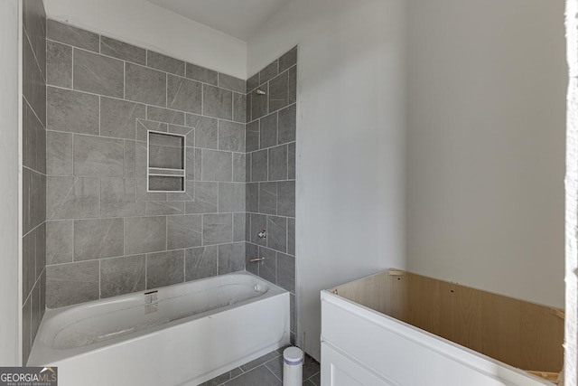 3787 Cheyenne Ln, Jefferson, GA 30549 - full bathroom with shower / washtub combination and tile patterned flooring