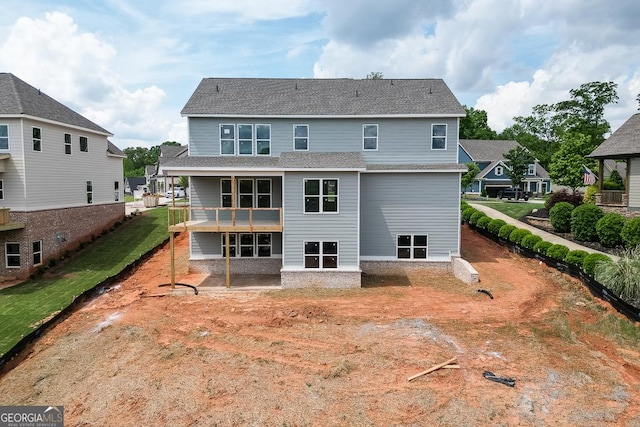 3787 Cheyenne Ln, Jefferson, GA 30549 - back of property featuring a patio area and roof with shingles