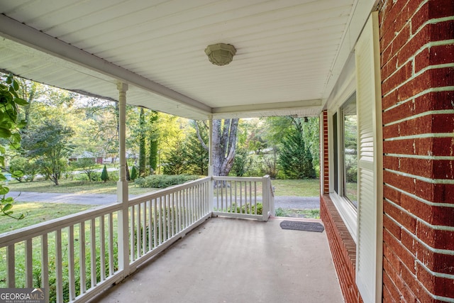 256 Black Rock Mountain Pkwy, Clayton, GA 30525 - view of patio with covered porch