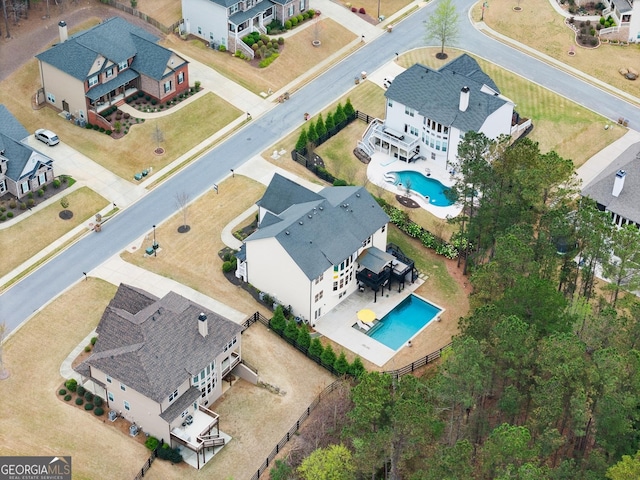 6635 Canyon Cv, Cumming, GA 30028 - drone / aerial view with a residential view