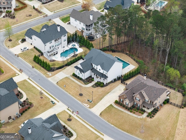 6635 Canyon Cv, Cumming, GA 30028 - birds eye view of property with a residential view