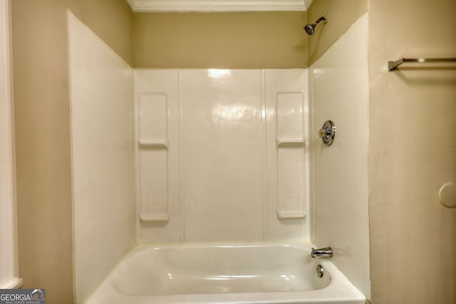 bathroom featuring bathing tub / shower combination