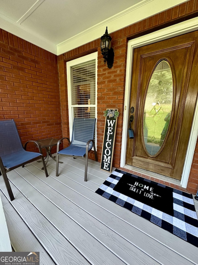 4100 Jewel Rdg, Monroe, GA 30655 - entrance to property with covered porch and brick siding