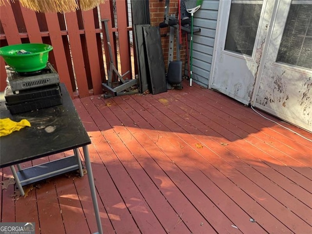 view of deck
