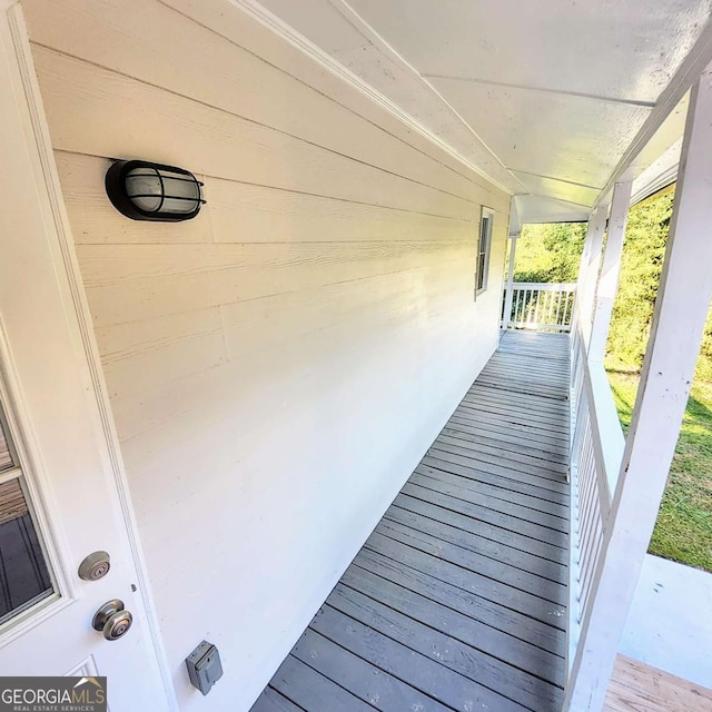 exterior space featuring covered porch