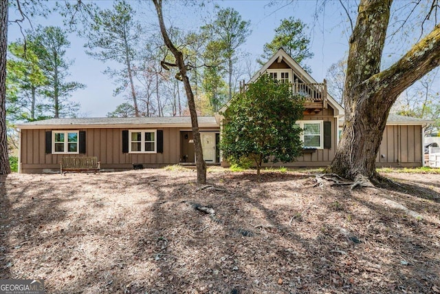 rustic home with board and batten siding