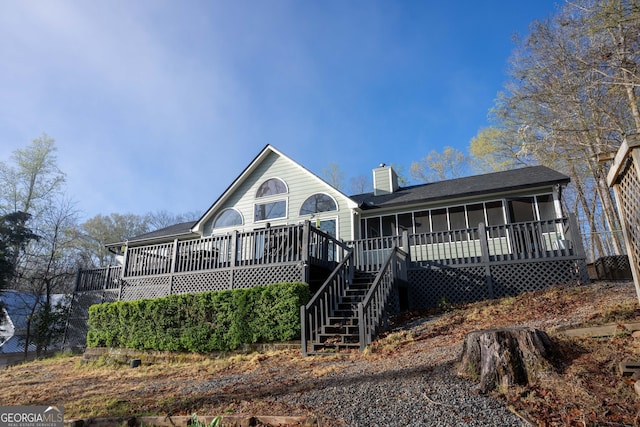 109 Shelton Ln, Eatonton, GA 31024 - wooden deck featuring outdoor dining space