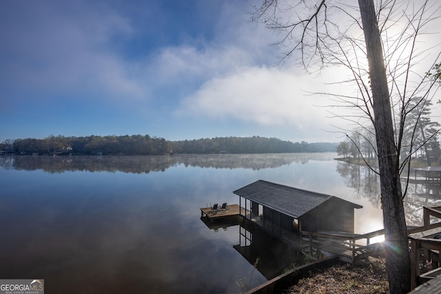 109 Shelton Ln, Eatonton, GA 31024 - view of dock featuring a water view