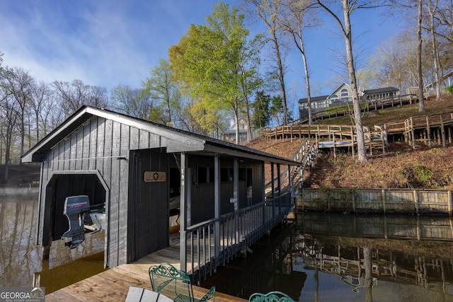 109 Shelton Ln, Eatonton, GA 31024 - view of dock featuring a water view