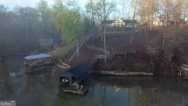 109 Shelton Ln, Eatonton, GA 31024 - exterior space with a water view