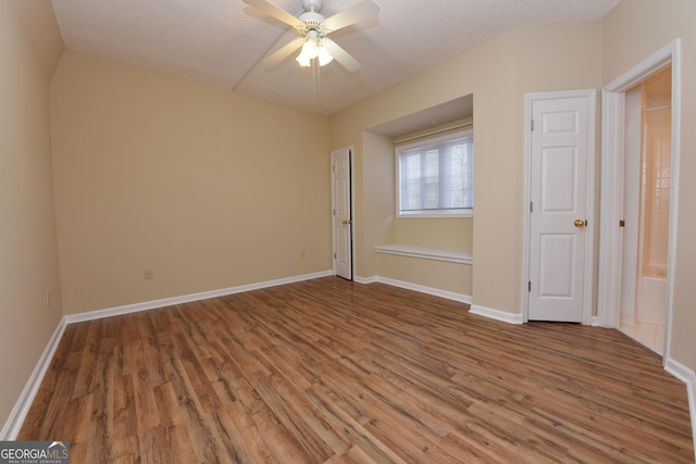 3112 Allison Ct, Young Harris, GA 30582 - unfurnished room with baseboards, ceiling fan, and wood finished floors