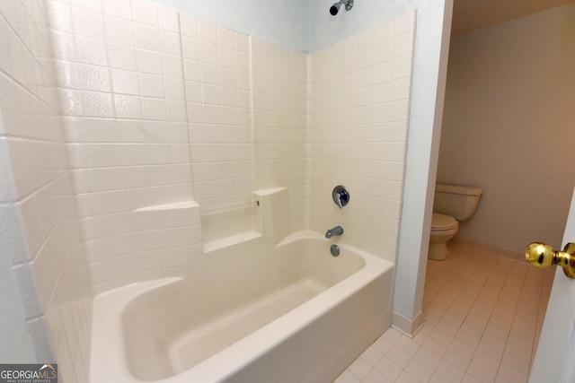 3112 Allison Ct, Young Harris, GA 30582 - bathroom with toilet, baseboards, and tile patterned flooring
