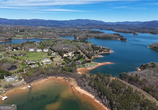 3112 Allison Ct, Young Harris, GA 30582 - aerial view with a water and mountain view and a wooded view