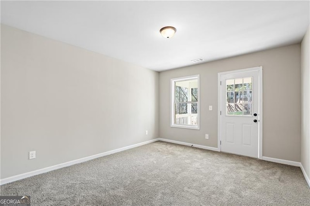 5726 Ridgewater Cir, Gainesville, GA 30506 - carpeted spare room featuring baseboards and visible vents