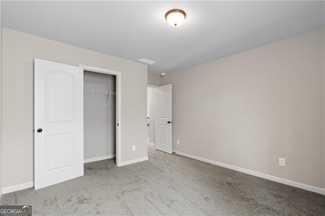 5726 Ridgewater Cir, Gainesville, GA 30506 - unfurnished bedroom with baseboards, carpet floors, and a closet