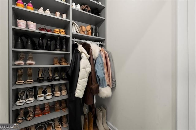 view of closet