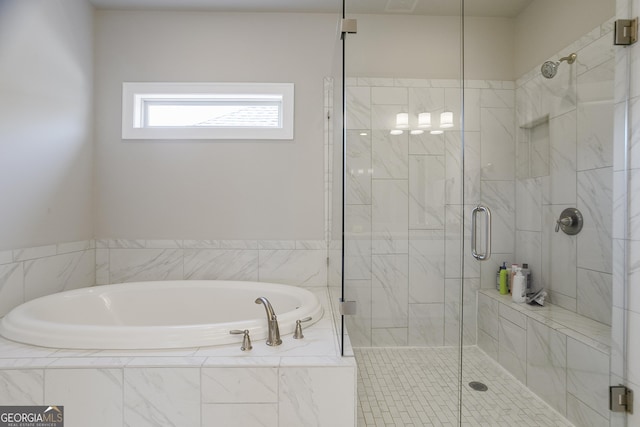 11395 Crestview Ter, Johns Creek, GA 30024 - full bathroom with a bath and a stall shower