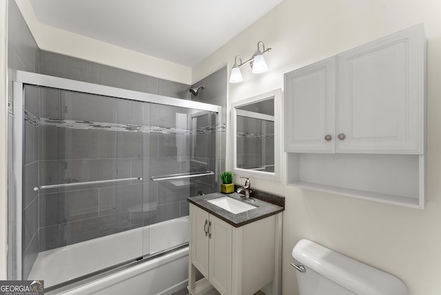 385 Jayne Ellen Way, Alpharetta, GA 30009 - full bath featuring toilet, bath / shower combo with glass door, and vanity