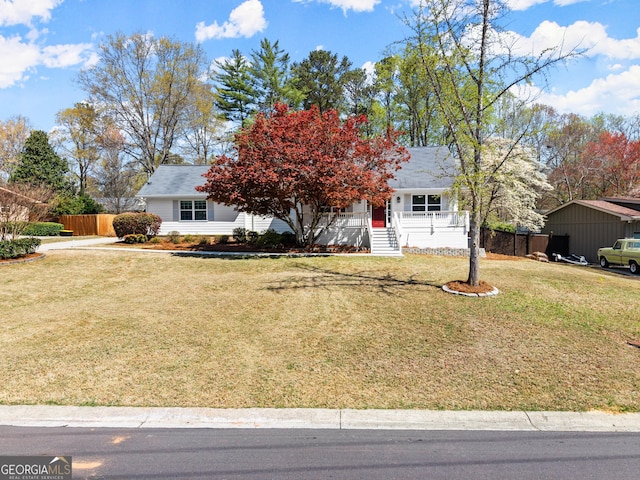 385 Jayne Ellen Way, Alpharetta, GA 30009 - view of property hidden behind natural elements featuring a porch