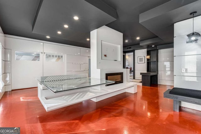 4519 Glenforest Dr NE, Roswell, GA 30075 - interior space with a fireplace with raised hearth