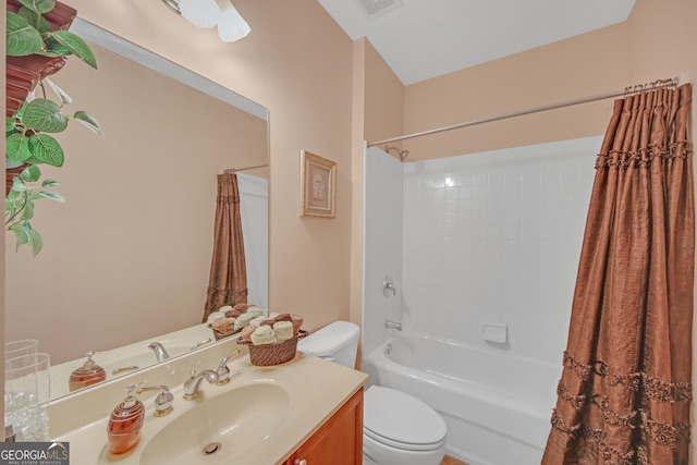 1210 Spring Branch Ct, Lawrenceville, GA 30045 - full bathroom featuring vanity and shower / bath combination with curtain