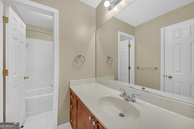 1210 Spring Branch Ct, Lawrenceville, GA 30045 - full bath featuring vanity and bathing tub / shower combination