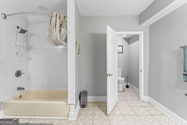 1115 Martin Luther King Jr Dr SW, Atlanta, GA 30314 - full bath with baseboards, bathtub / shower combination, toilet, and tile patterned flooring