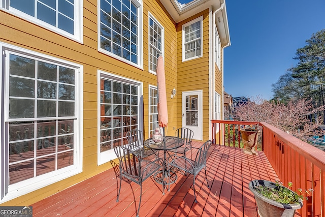 5045 Southern Trace Dr, Gainesville, GA 30504 - deck featuring outdoor dining space