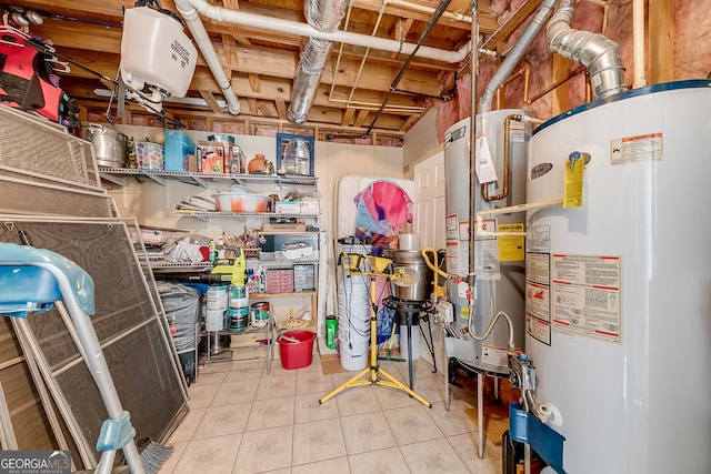 5045 Southern Trace Dr, Gainesville, GA 30504 - storage room with water heater and gas water heater