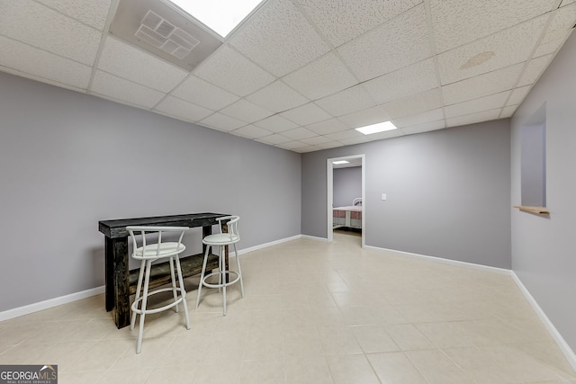 5045 Southern Trace Dr, Gainesville, GA 30504 - dining area with a paneled ceiling and baseboards
