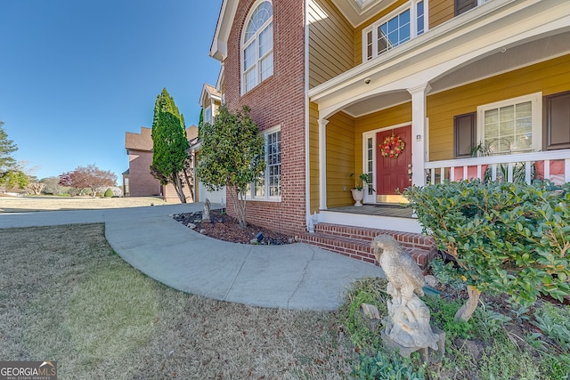 5045 Southern Trace Dr, Gainesville, GA 30504 - entrance to property featuring a porch and brick siding