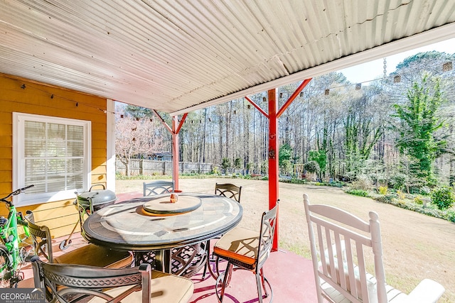 5045 Southern Trace Dr, Gainesville, GA 30504 - view of patio / terrace featuring outdoor dining area