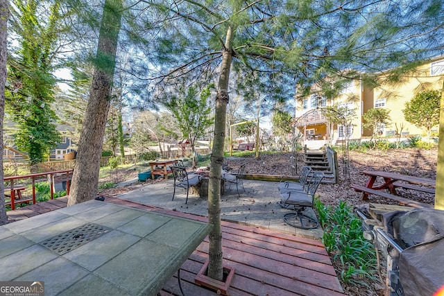 5045 Southern Trace Dr, Gainesville, GA 30504 - view of wooden deck