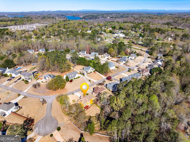 5045 Southern Trace Dr, Gainesville, GA 30504 - aerial view of property and surrounding area with nearby suburban area and a heavily wooded area