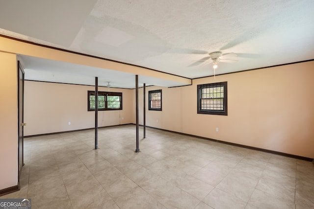 4329 Cedar Valley Ln, Conley, GA 30288 - unfurnished room featuring plenty of natural light, ceiling fan, and a textured ceiling