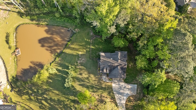 2442 Lower Union Hill Rd, Canton, GA 30115 - aerial overview of property's location featuring a large body of water