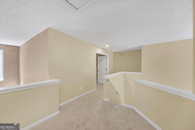 2983 Bancroft Gln NW, Kennesaw, GA 30144 - hall with an upstairs landing, carpet, and attic access