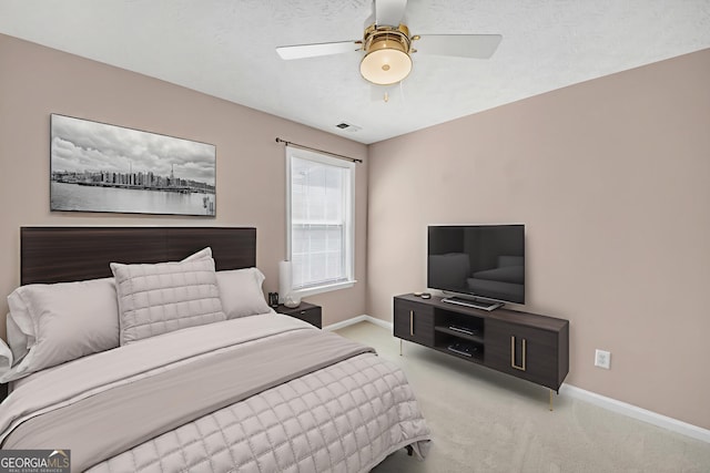2983 Bancroft Gln NW, Kennesaw, GA 30144 - bedroom with light carpet and ceiling fan