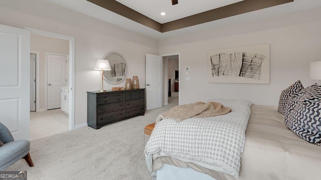 52 Sheryl Way, Loganville, GA 30052 - carpeted bedroom featuring recessed lighting and ceiling fan