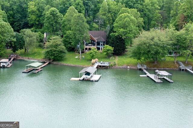 2373 Herman Drake Rd, Young Harris, GA 30582 - drone / aerial view featuring a water view