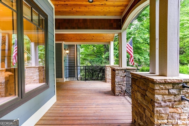 2373 Herman Drake Rd, Young Harris, GA 30582 - wooden deck featuring a porch