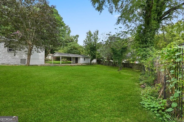 1441 Ezra Church Dr NW, Atlanta, GA 30314 - view of yard featuring fence private yard