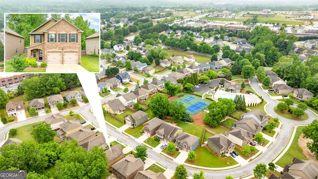 6018 Cloverfield Way, Braselton, GA 30517 - aerial view of residential area