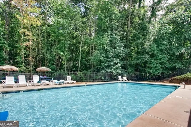 3707 Mcguire St NW, Kennesaw, GA 30144 - community pool with fence and a patio